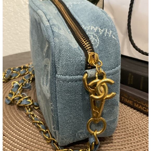 Chanel Denim Crossbody Bag with Gold Chain.   *GWP* - Picture 2 of 3